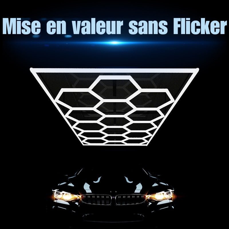 Kit 14 LED Hexagonal 562,5W avec cadre 110lm/w - Silamp France