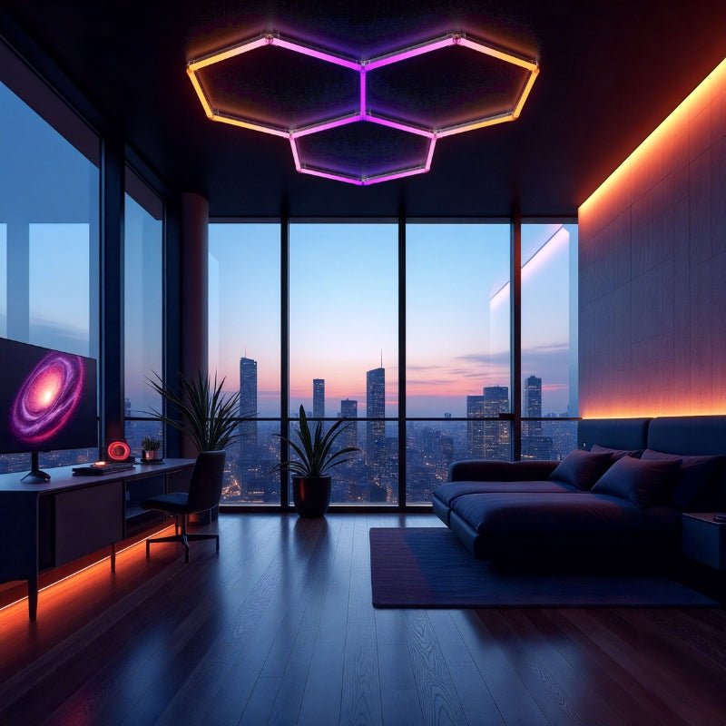 Kit 3 LED Hexagonal RGB 27W 110lm/w - Silamp France