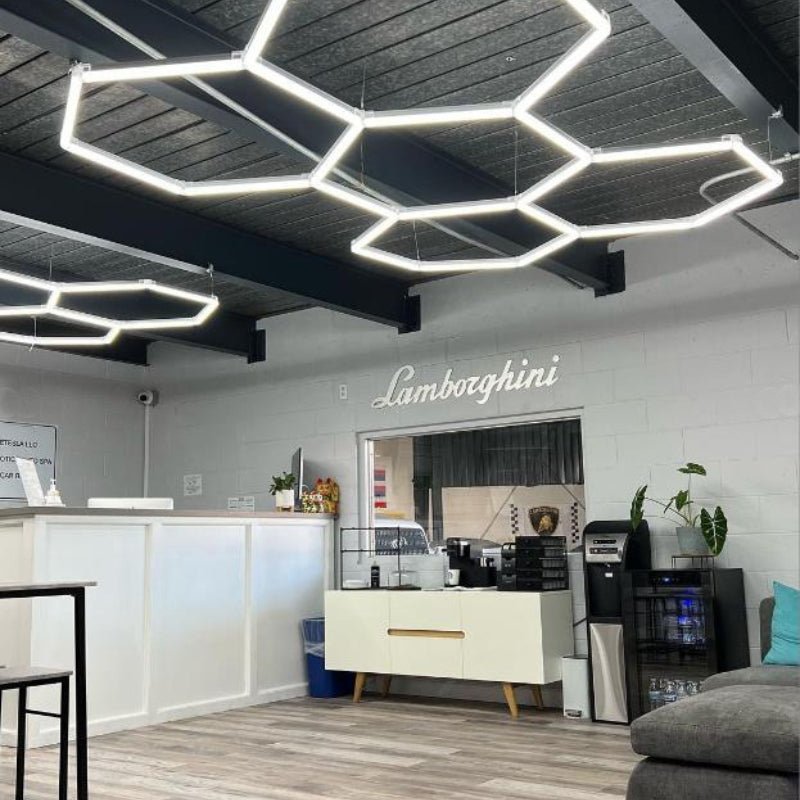 Kit 5 éclairages LED Hexagonal 156W - 110lm/W - Silamp France