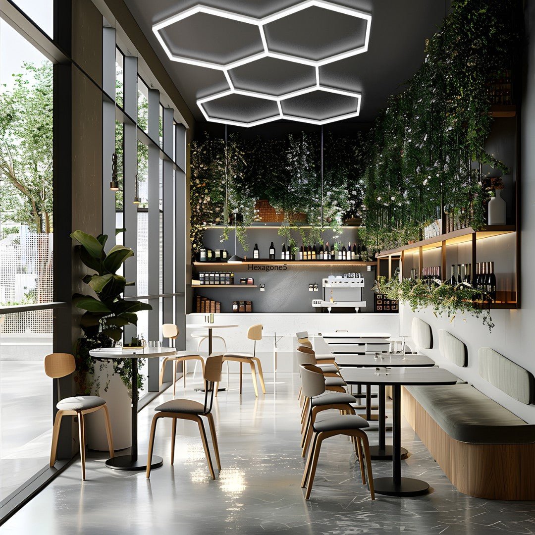 Kit 5 éclairages LED Hexagonal 192W - 120lm/W - Silamp France