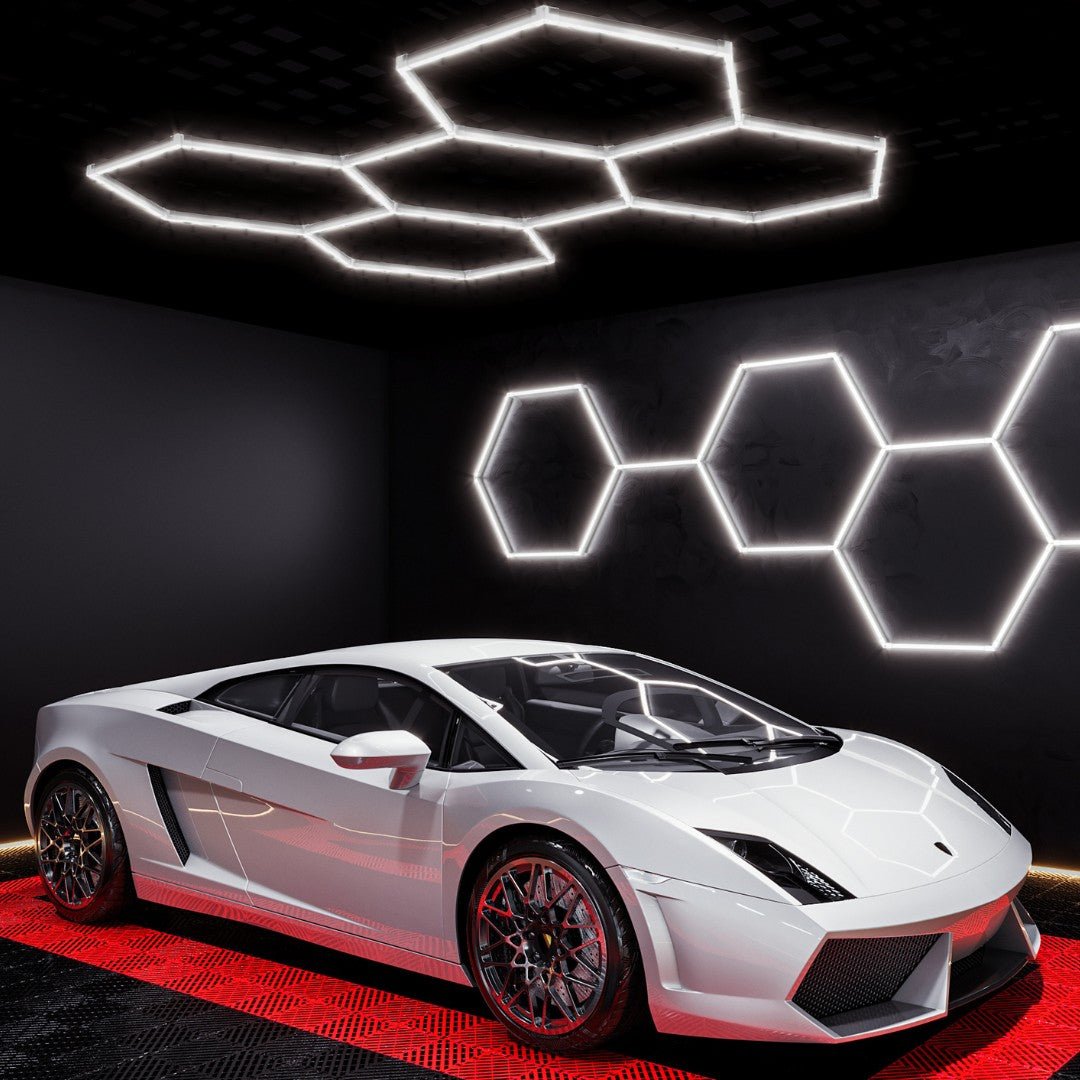 Kit 5 éclairages LED Hexagonal 192W - 120lm/W - Silamp France