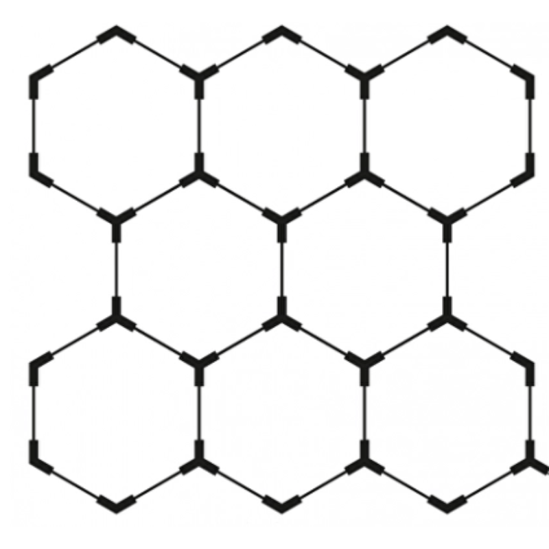 Kit 8 éclairages LED Hexagonal 280W - 120lm/W - Silamp France