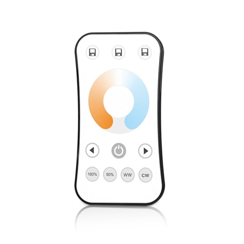 Kit Contrôleur LED CCT RF 12 - 24V DC Max 10A avec Télécommande - Blanc - Silamp France