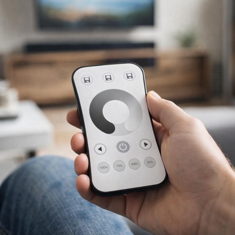 Kit Contrôleur LED Monocouleur RF 5 - 36V DC Max 8A avec Télécommande - Blanc - Silamp France