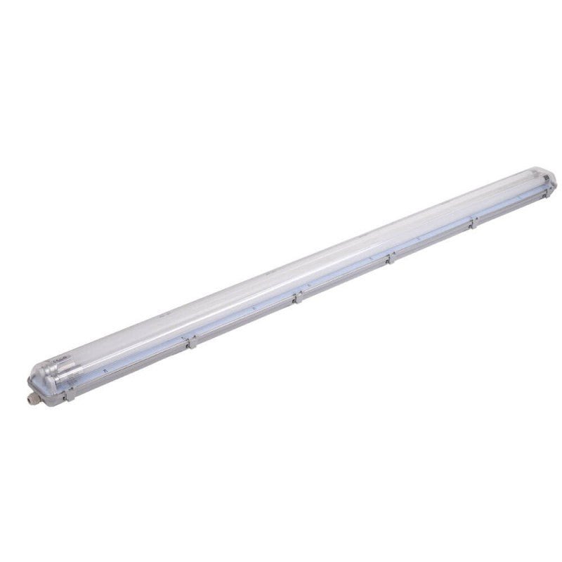 Kit de Réglette LED étanche Double IP65 + 2 Tubes Néon LED 150cm T8 22W inclus - Silamp France