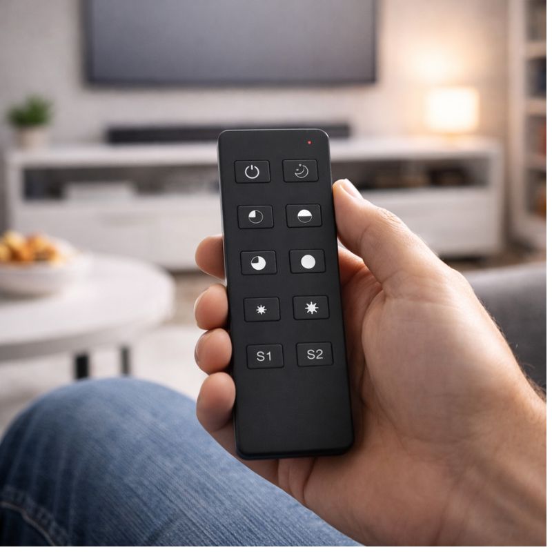 Kit Variateur LED 220V 360W TRIAC Dimmer + Push Dim avec Télécommande - Noir - Silamp France