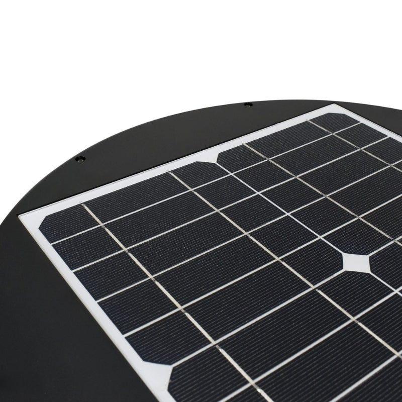 Lampadaire Public Solaire 20W IP65 CCT Noir - 3000K/4000K - Silamp France