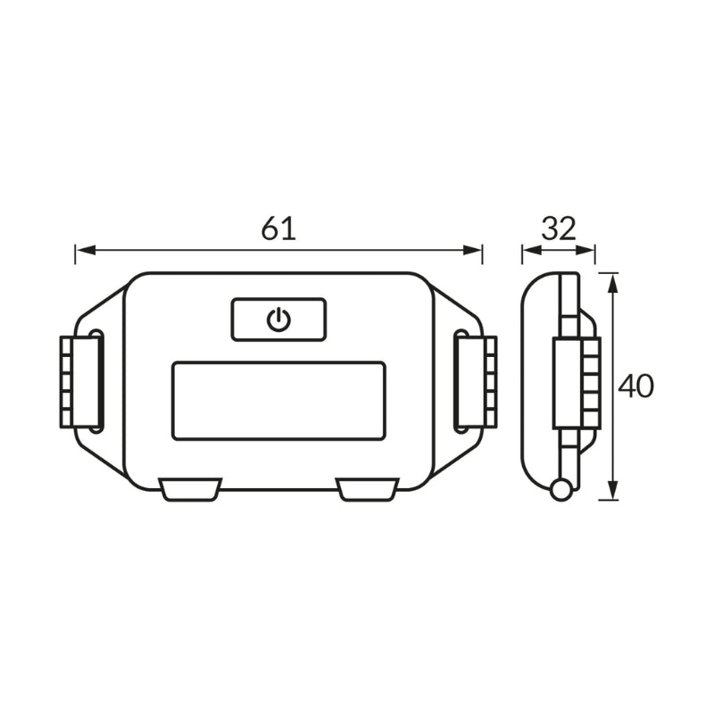 Lampe frontale LED 1W Noir 3xAAA - Silamp France