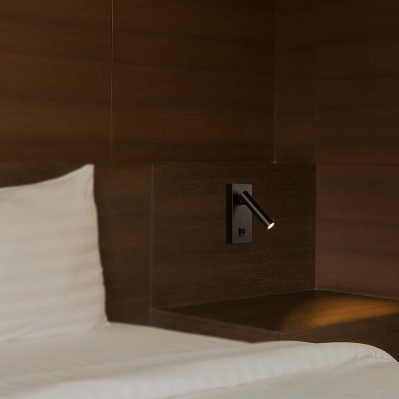 Lampe Murale 2W avec Interrupteur Noir - Silamp France