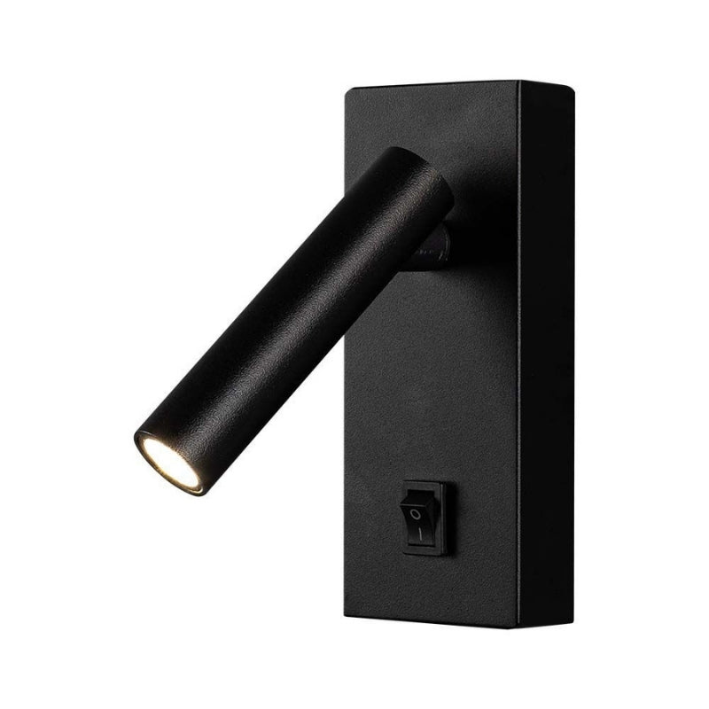 Lampe Murale 2W avec Interrupteur Noir - Silamp France
