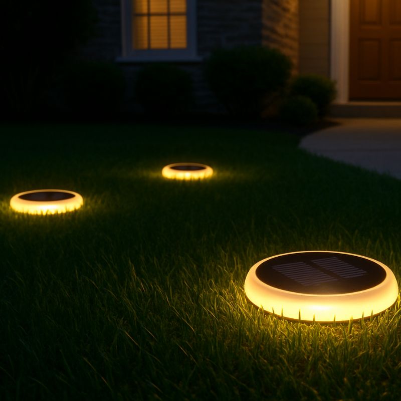 Lampe Piquet Solaire Ronde IP65 0,6W CCT - 3000K/4000K/6500K - Silamp France