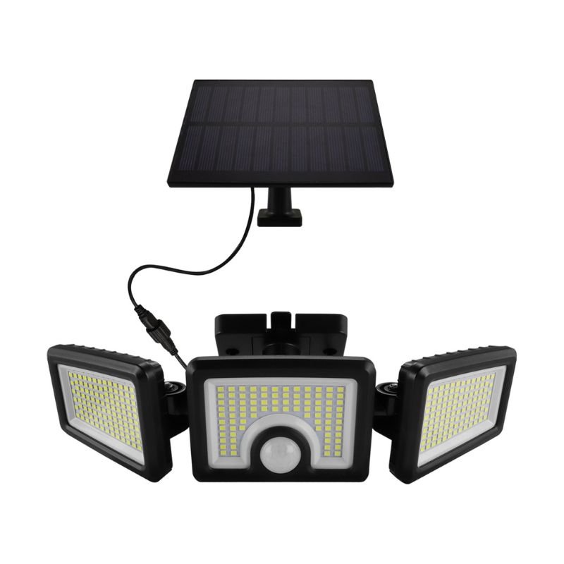 Lampe Solaire d'Extérieur 3 Têtes IP65 avec Détecteur de Mouvement - Silamp France
