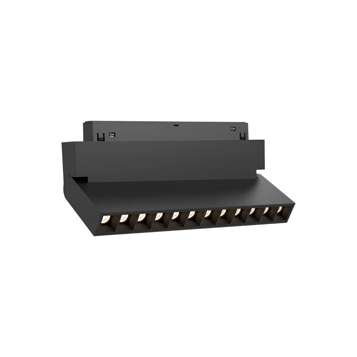 Linéaire LED Wall Washer Connecté Tuya 25cm 12W pour Rail Magnétique 48V Noir - Silamp France