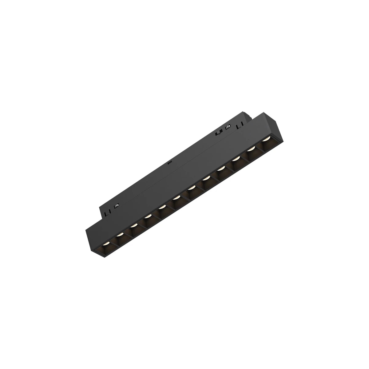 Linéaire Multi-Spots LED Connecté Tuya 22cm 12W pour Rail Magnétique 48V Noir - Silamp France