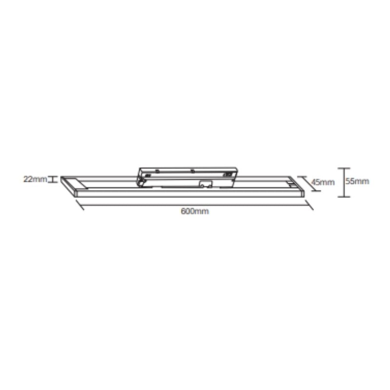 Linéaire sur Rail Monophasé 30W 60cm 120° CCT NOIR - 3000K/4000K/6000K - Silamp France