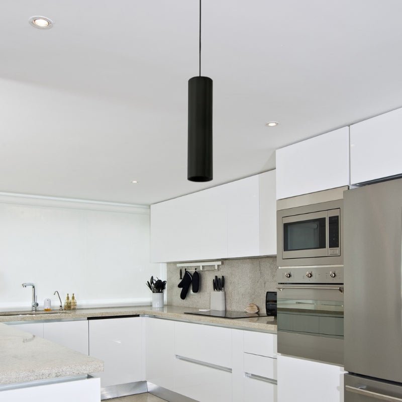 Luminaire Suspendu GU10 IP20 30cm NOIR - Silamp France