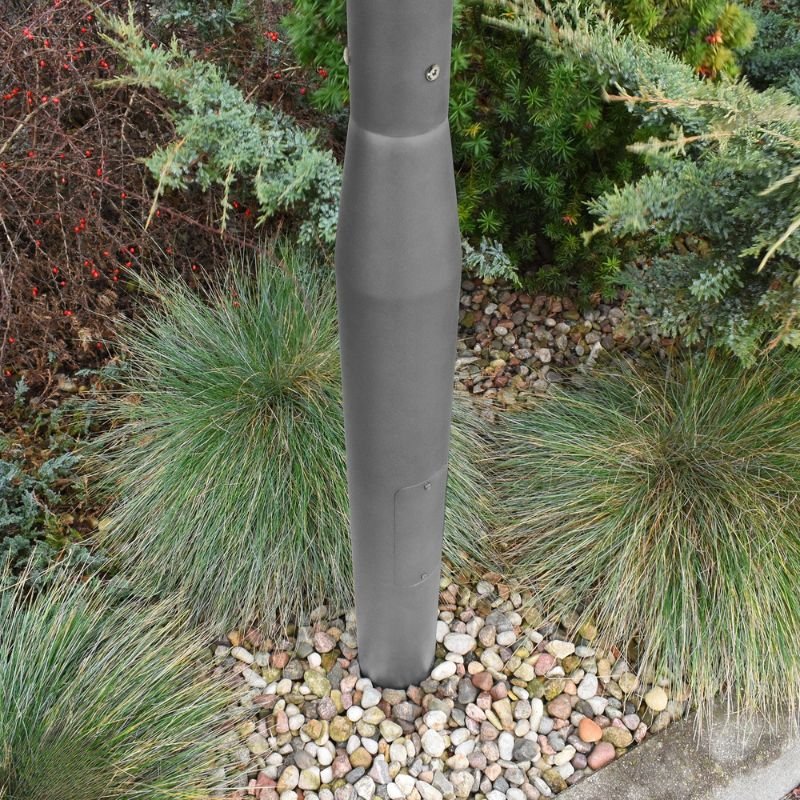 Mât d’Éclairage Public Droit 3m Ø60mm Gris - Silamp France