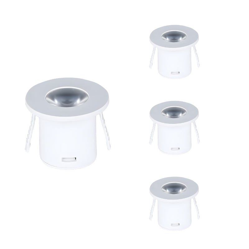Mini Spot LED Encastrable 1W 90° Rond Blanc (Pack de 4) - Silamp France