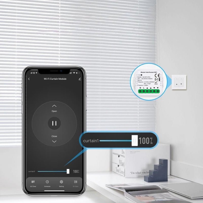 Module Interrupteur Volet Roulant Connecté WiFi - Silamp France