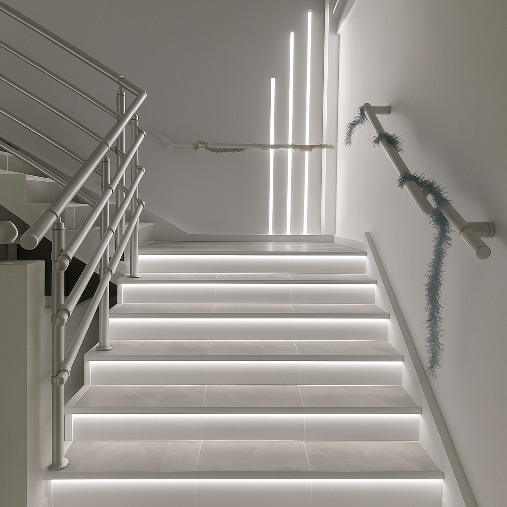 Nez de Marche Alu 2M Blanc pour Ruban LED 10mm - Silamp France