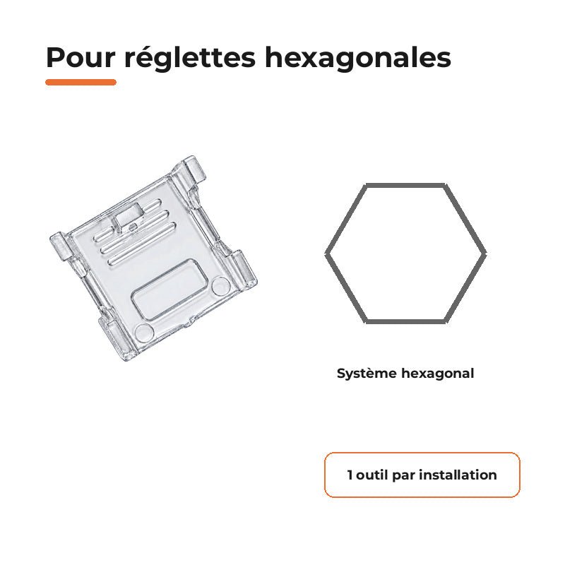 Outil de Démontage pour Réglette Hexagone - Silamp France