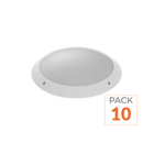 Hublot LED IP65 IK10 ø30 cm pour 2 Ampoules E27 - Pack de 10