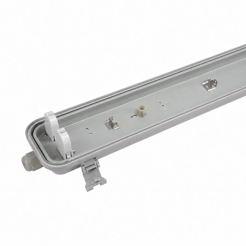 Pack de 10 - Réglette étanche double pour Tube LED T8 150cm IP65 (Boitier vide) - Silamp France
