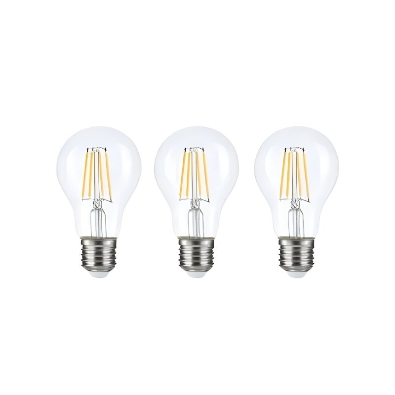 Pack de 3 Ampoules LED E27 A60 3.8W Filament Classe Énergétique A - Silamp France