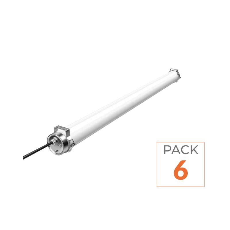 Pack de 6 - Réglette LED Étanche 150cm 60W IP69K - Garantie 5 ans - Silamp France