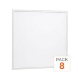 Panneau LED 36W 60x60 BLANC Dimmable 110lm/W avec Détecteur de Mouvement - Pack de 8