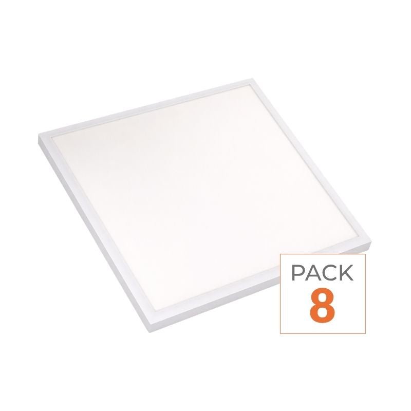 Panneau LED 28W 60x60 BLANC dimmable 150lm/W avec détecteur de mouvement + Télécommande (Pack de 8) - Silamp France