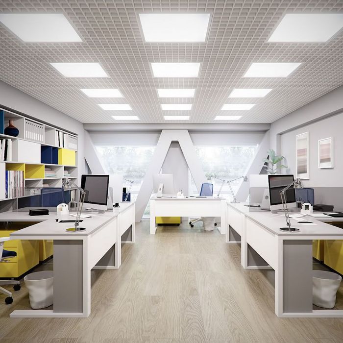 Panneau LED 60x60 36W 120lm/W Contour BLANC (Pack de 10) - Silamp France