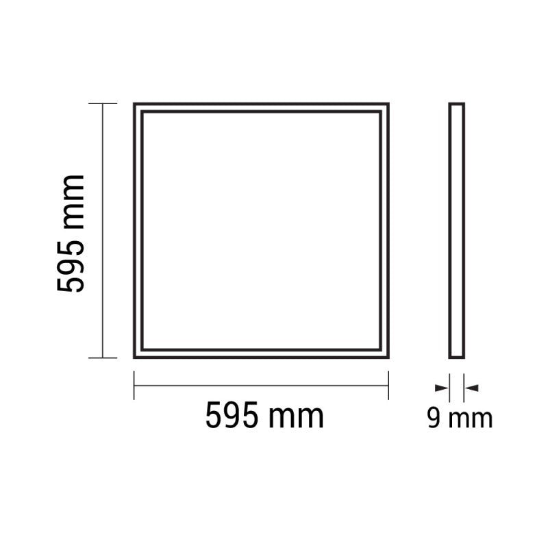 Panneau LED 60x60 Slim 45W CIEL (Pack de 4) - Silamp France