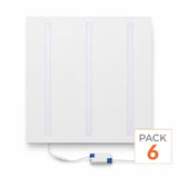 Panneau LED Grille 3 Lignes 60x60 40W Blanc - Pack de 6