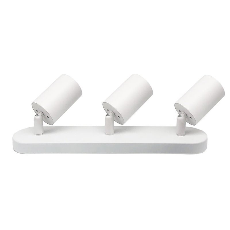 Plafonnier 3 Spots Orientables Alu Blanc pour Ampoule GU10 - Silamp France