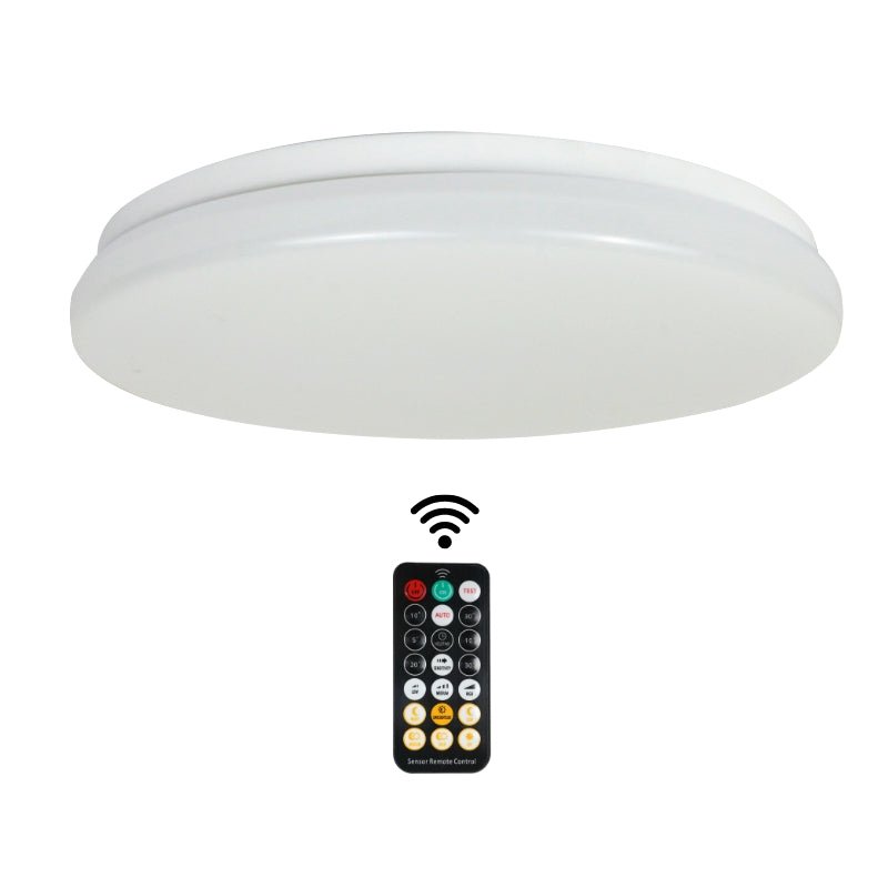 Plafonnier LED 18W IP44 avec Détecteur et Télécommande - Silamp France