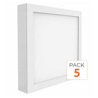 Plafonnier LED 24W 220V Carré - Pack de 5