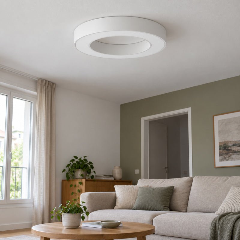 Plafonnier LED Blanc Rond 36W 50cm - Silamp France