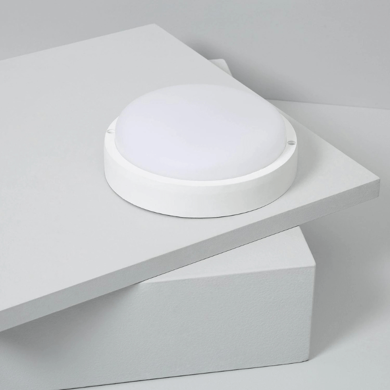 Plafonnier LED Extérieur Rond 25W Blanc IP65 Ø175 mm - Silamp France