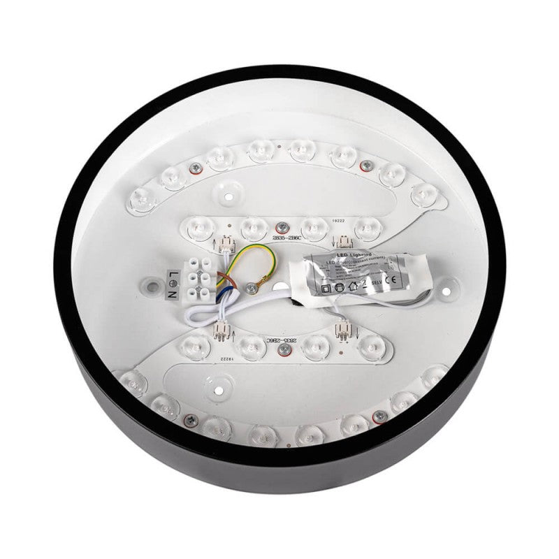 Plafonnier LED Noir 18W 25cm - Silamp France