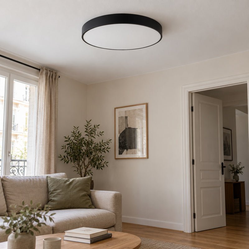 Plafonnier LED Noir 30W 40cm - Silamp France