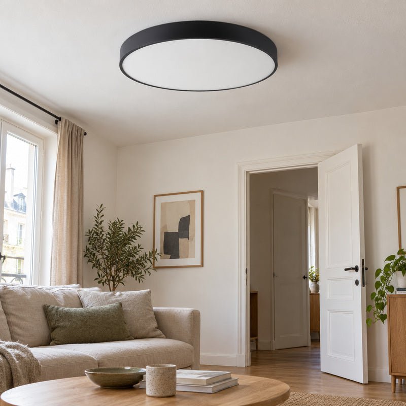 Plafonnier LED Noir 54W 60cm - Silamp France