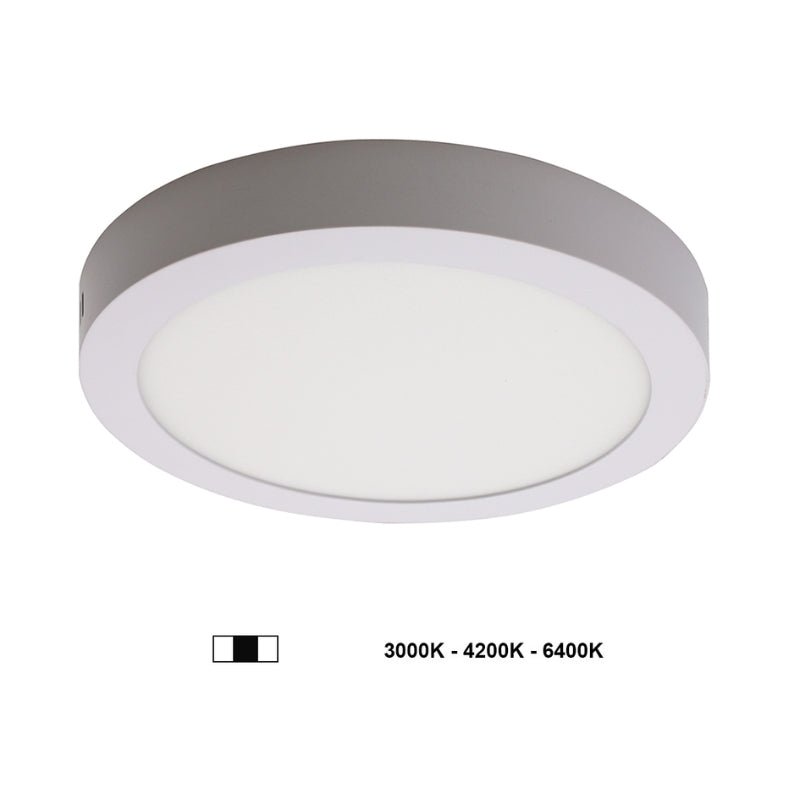 Plafonnier LED Rond 24W 220V CCT - 3000K/4000K/6000K - Silamp France