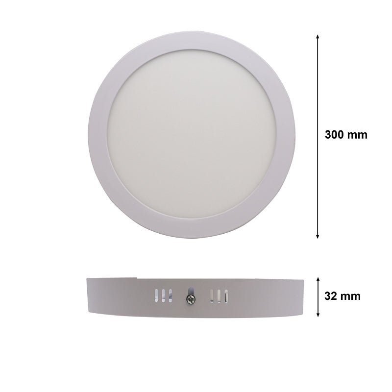 Plafonnier LED Rond 24W 220V CCT - 3000K/4000K/6000K ( Pack de 10 ) - Silamp France