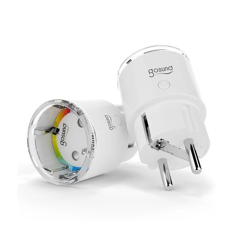 Prise Connectée Intelligente WiFi 2.4GHz 10A Blanche (Lot de 2) - Silamp France