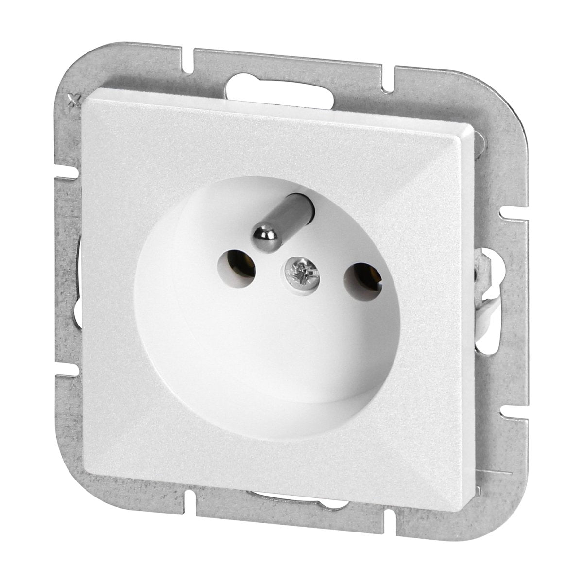 Prise Encastrée 2P+T 16A 250V - Blanc - Silamp France