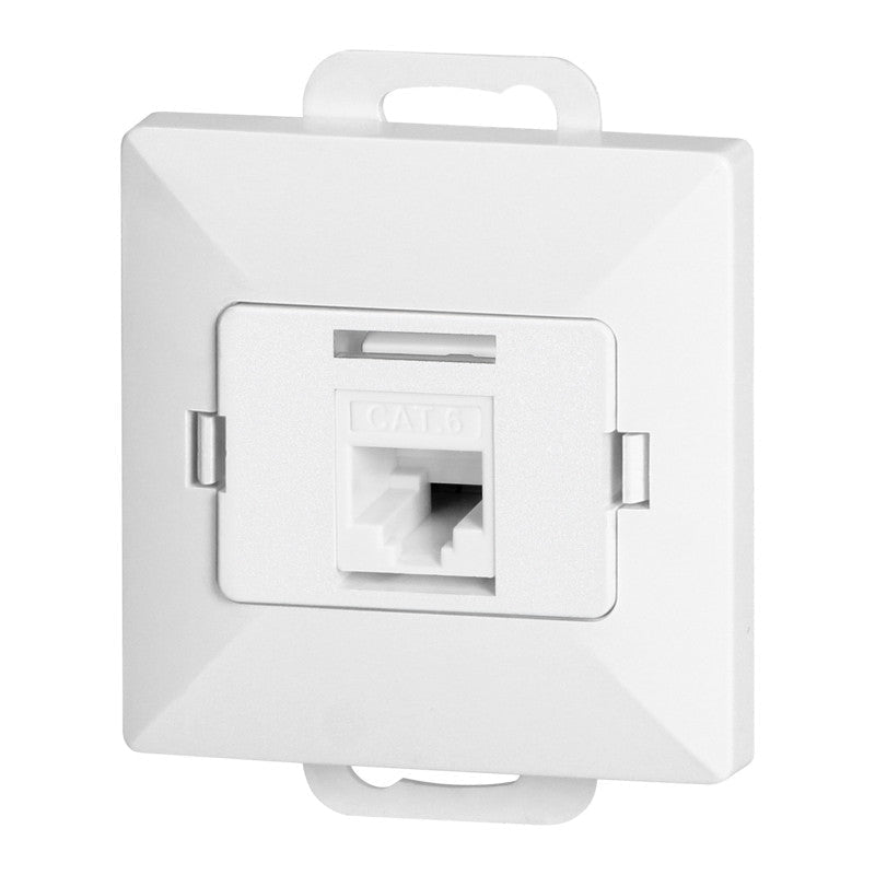 Prise Internet RJ45 Cat.6 Encastrée - Blanc - Silamp France