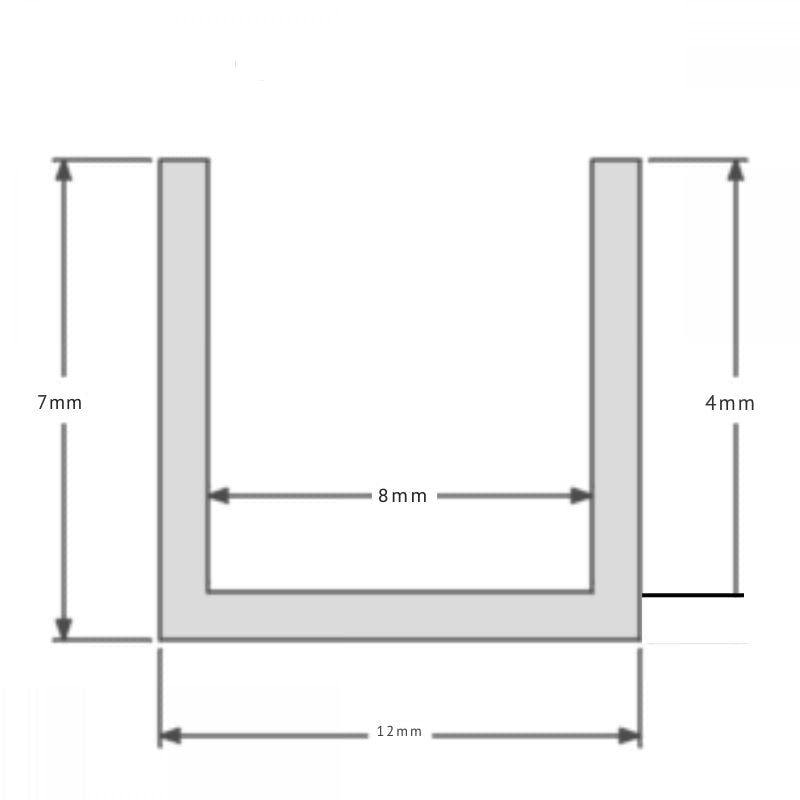 Profilé Aluminium 1m pour Ruban LED - Couvercle Blanc Opaque - Silamp France