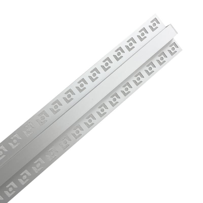 Profilé Aluminium Encastrable 2m pour Ruban LED Couvercle Blanc Opaque (Pack de 5) - Silamp France