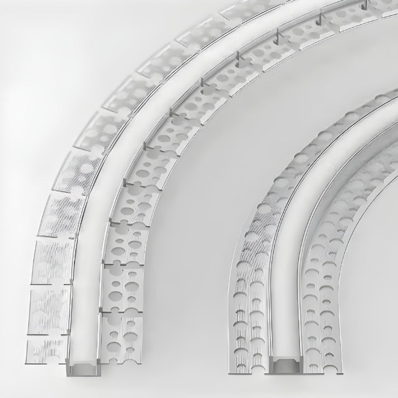 Profilé Aluminium Flexible 2M Cache Opaque Blanc - Silamp France